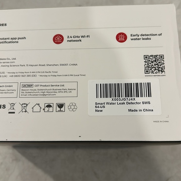 New, Never Used X-Sense Leak Sensor with Base Station - Picture 3 of 4